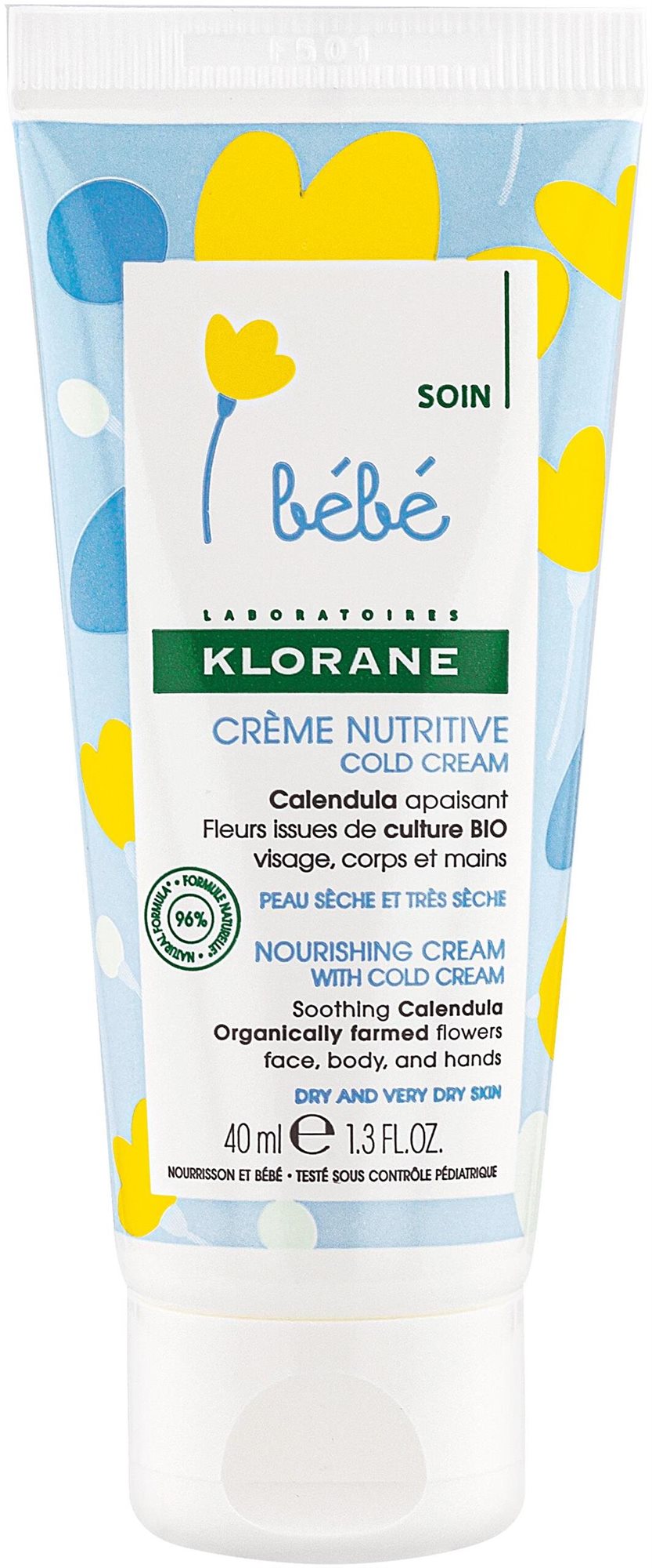 KLORANE Bébé Výživný cold cream 40 ml Detský telový krém