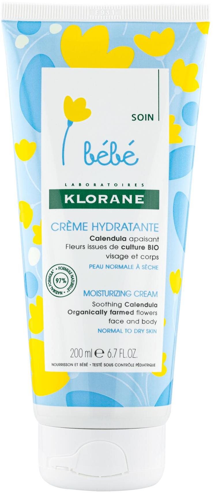 KLORANE Bébé Hydratačný krém 200 ml Detský telový krém