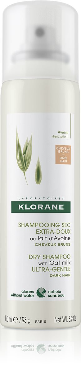 KLORANE Oat Milk Ultra-Gentle Dark Hair Dry Shampoo 150 ml Suchý...