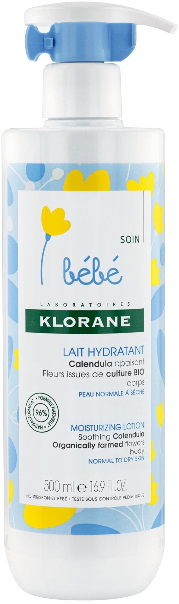 KLORANE Bébé Hydratačné mlieko s mesiačikom 500 ml Telové mlieko