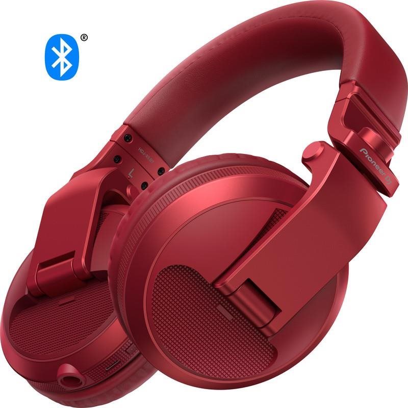 Pioneer DJ HDJ-X5BT-R, Red Wireless Headphones
