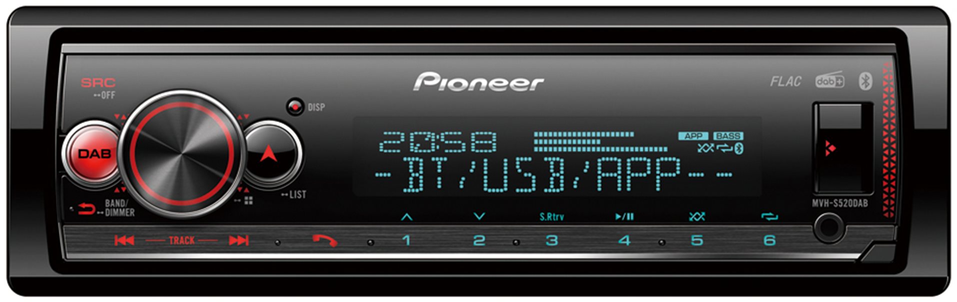 Pioneer MVH-S520DAB Autórádió