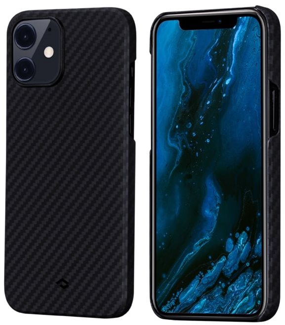 Pitaka MagEZ Black/Grey iPhone 12 Phone Cover