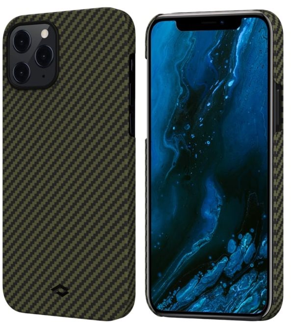Pitaka MagEZ Black/Yellow iPhone 12 Pro Phone Cover