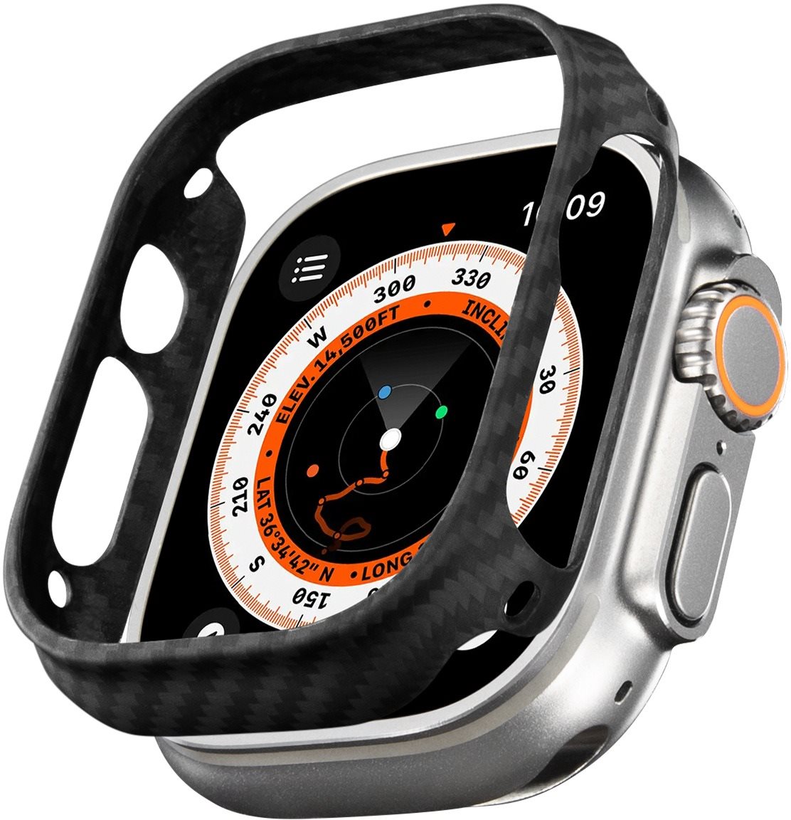 Pitaka Air Case Black/Grey Apple Watch Ultra 49 mm Okosóra tok