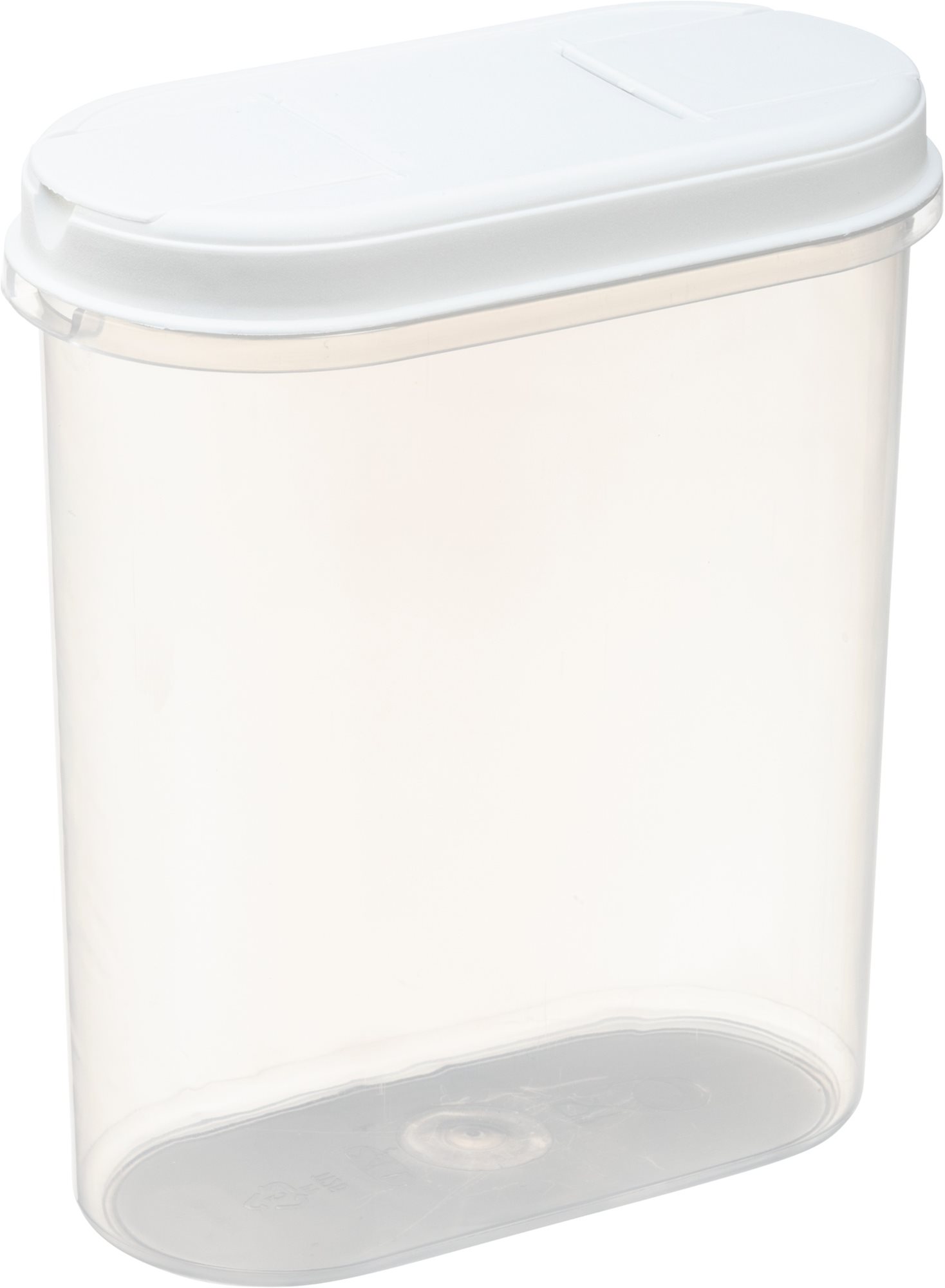 Plast Team Margerite - 2,4l, 18,7 × 9,5 21,7cm, fehér Tárolóedény
