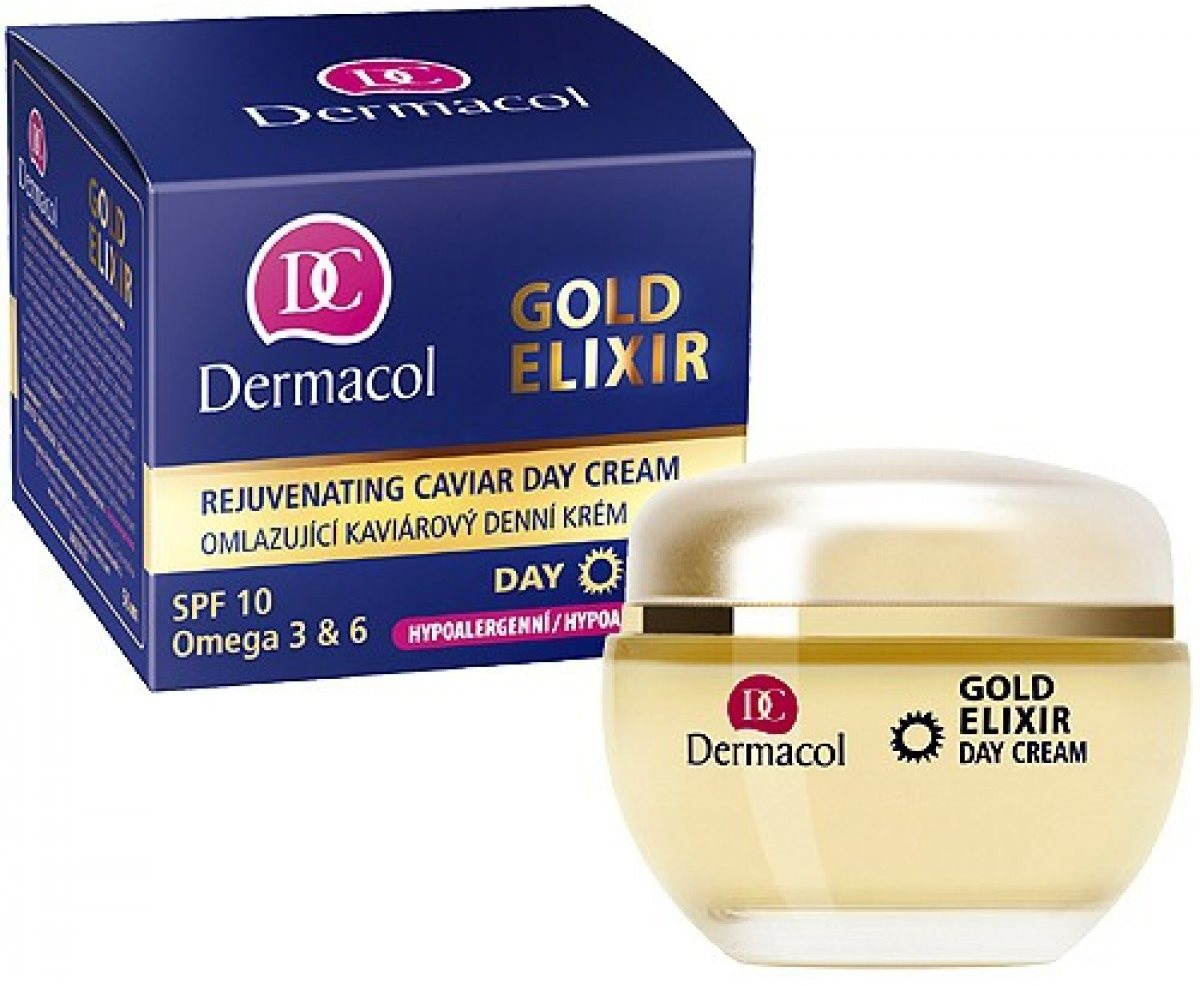 DERMACOL Gold Elixir Caviar Day Cream 50 ml Krém na tvár