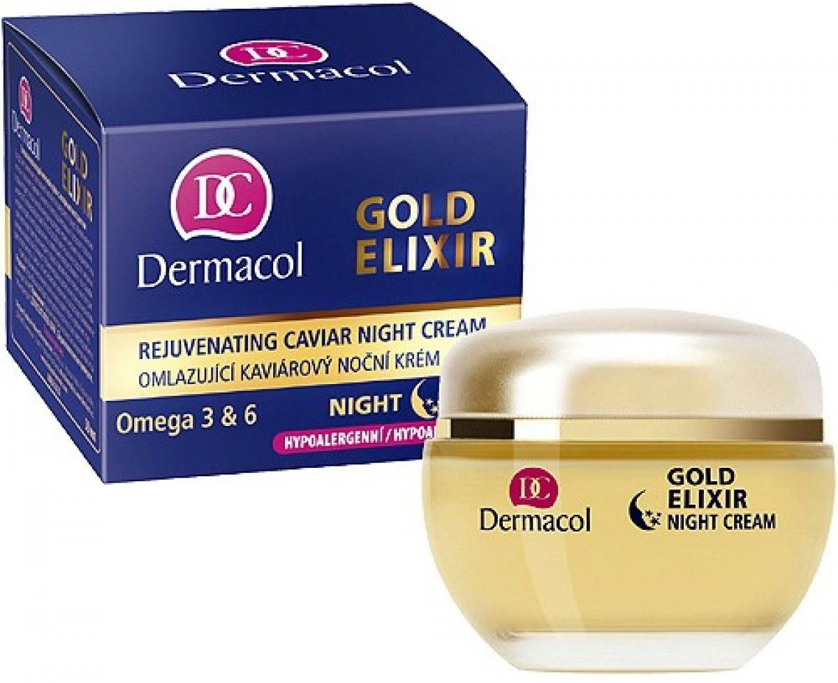 DERMACOL Gold Elixir Caviar Night Cream 50 ml Arckrém