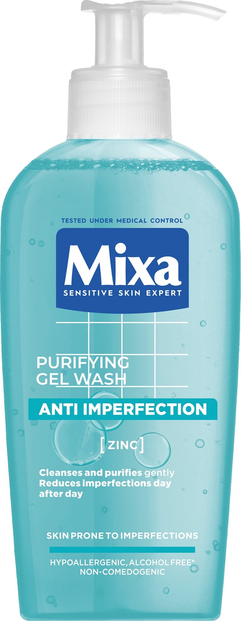 MIXA Anti-Imperfection bez obsahu mydla 200ml Čistiaci gél