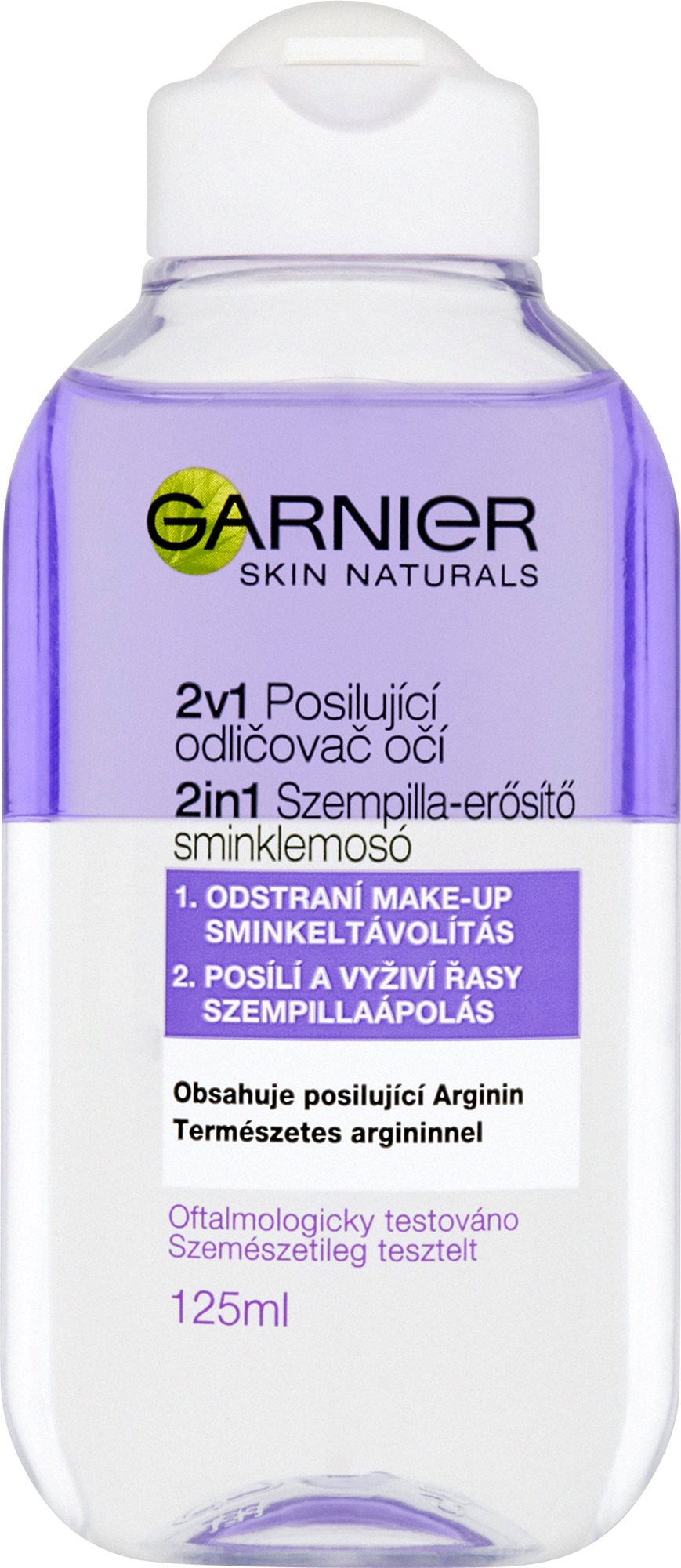 GARNIER Skin Naturals 2v1 posilňujúci odličovač očí 125ml Odličovač