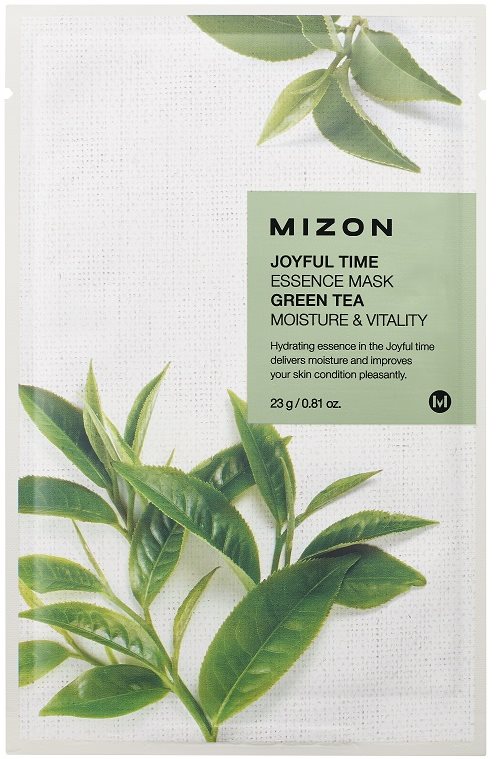 MIZON Joyful Time Essence Mask Green Tea 23 g Pleťová maska