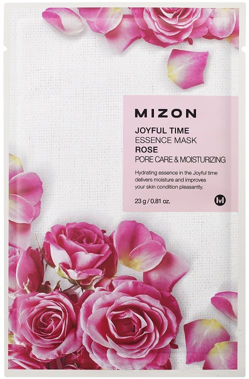 MIZON Joyful Time Essence Mask Rose 23 g Pleťová maska