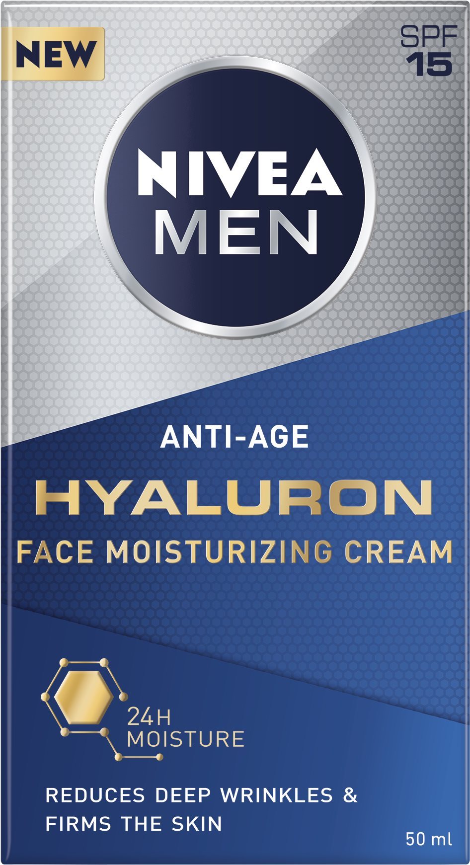 NIVEA MEN Hyaluron Moisturizer 50 ml Krém na tvár pre mužov