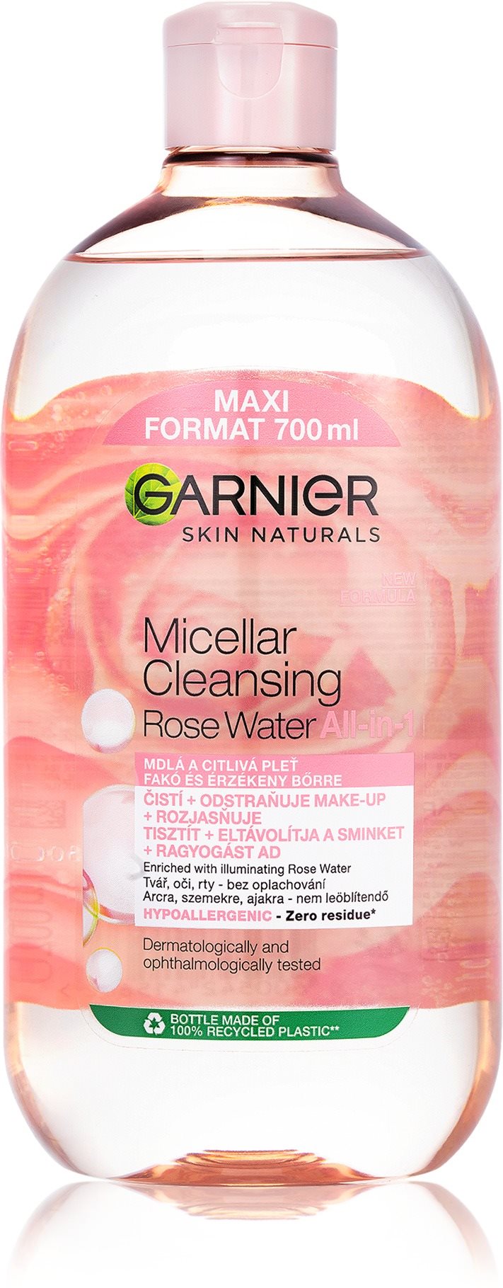 GARNIER Skin Naturals Rose Water 700 ml Micelárna voda
