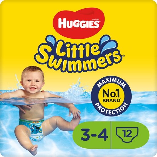 HUGGIES Little Swimmers 3/4 (12 ks) Plienkové plavky