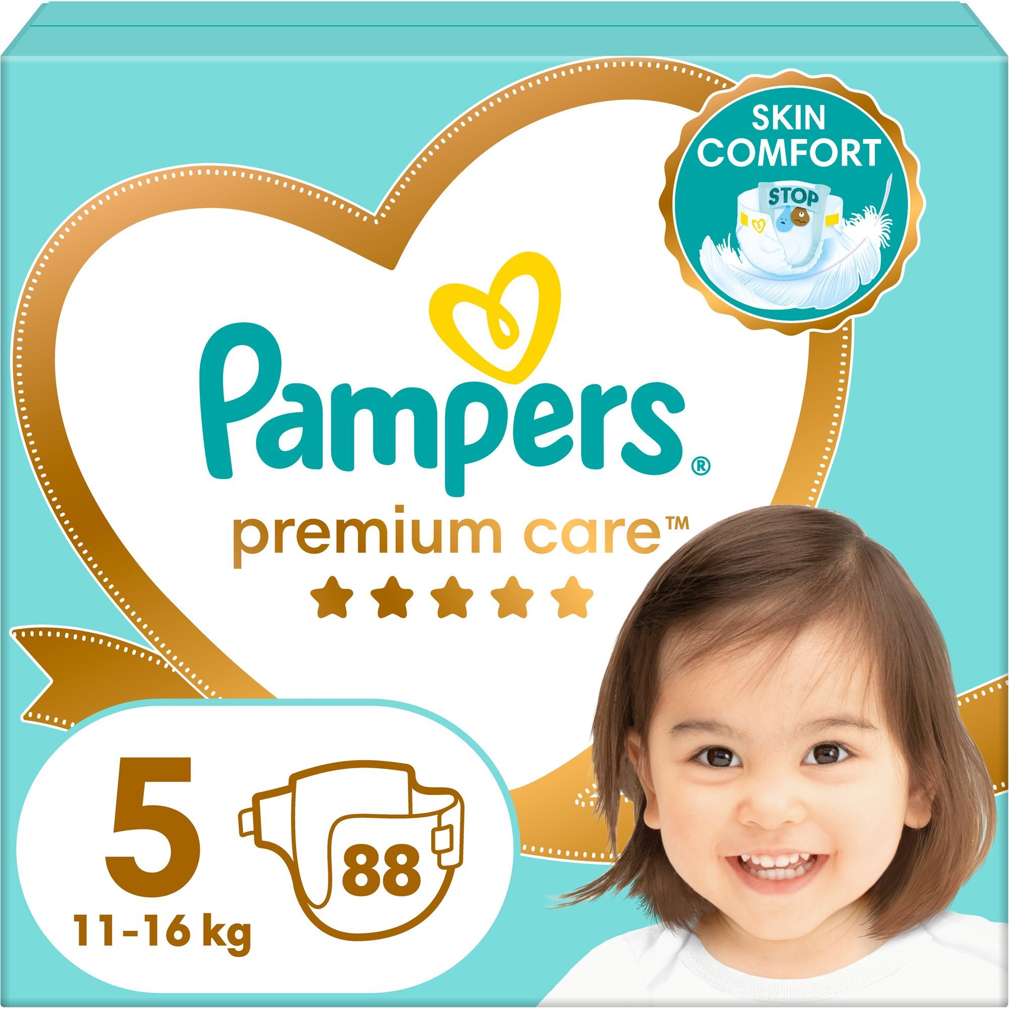 PAMPERS Premium Care Junior vel. 5 (88 ks) Jednorázové pleny