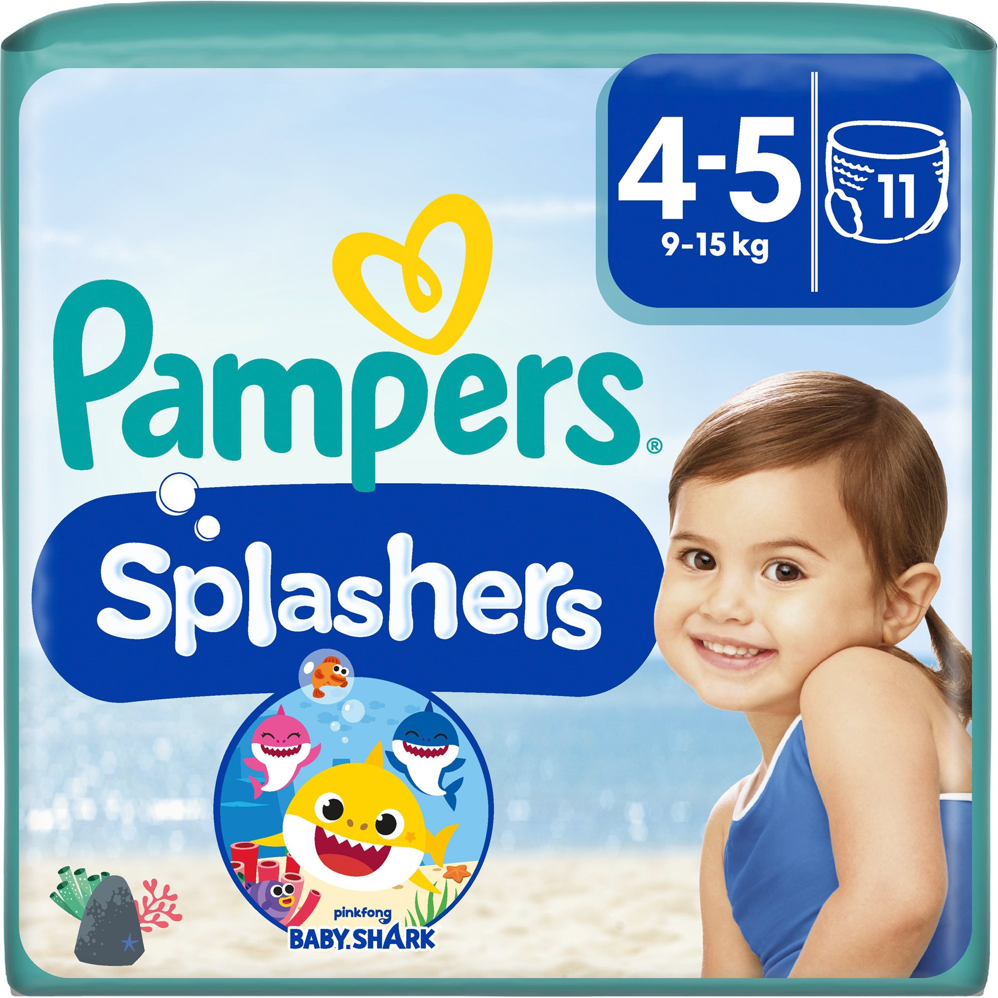 PAMPERS Splashers vel.4 (11 ks) Plenkové plavky