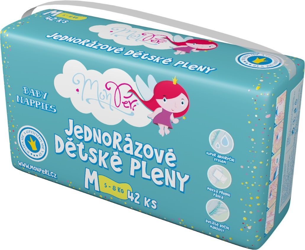 MonPeri Klasik veľkosť M (42 ks) Jednorazové plienky