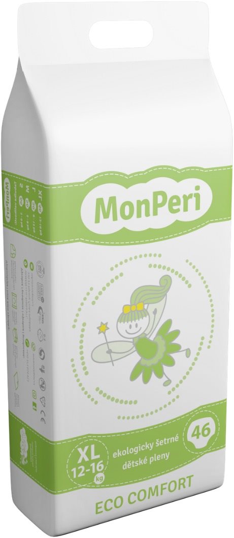 MonPeri ECO Comfort veľ. XL (46 ks) Eko plienky