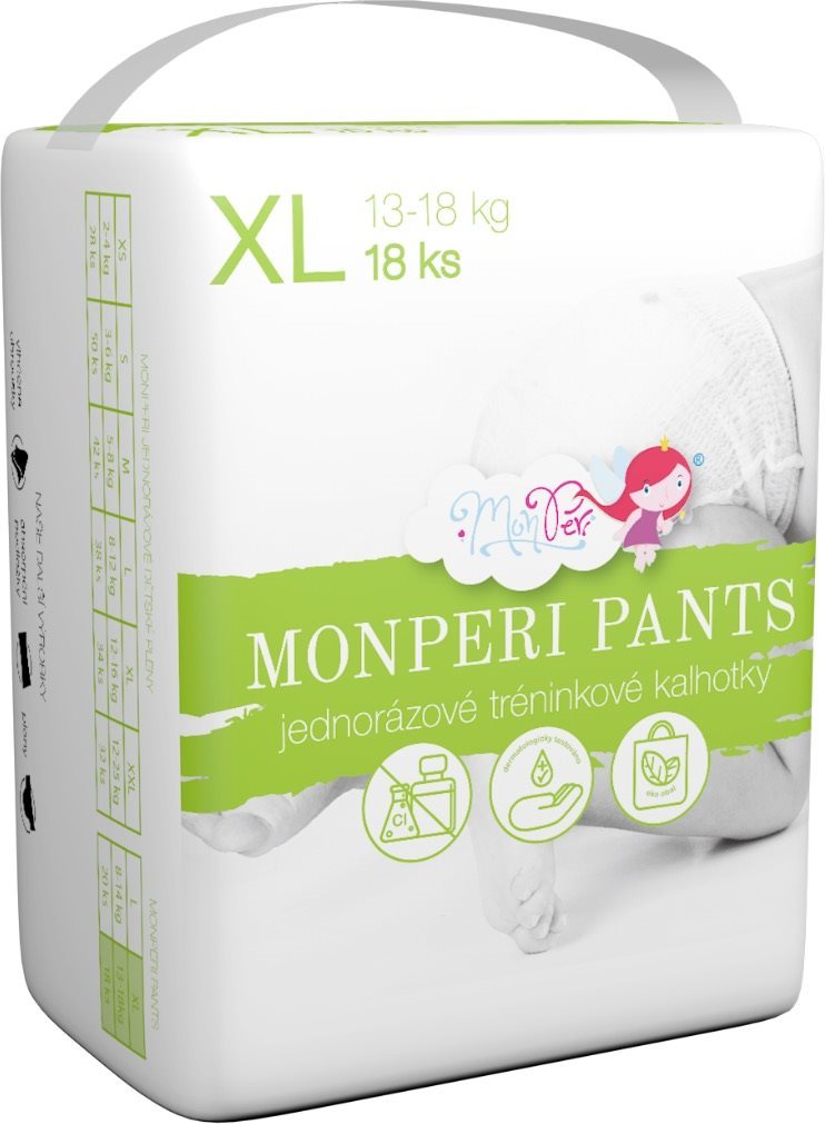 MonPeri Pants veľ. XL (18 ks) Plienkové nohavičky