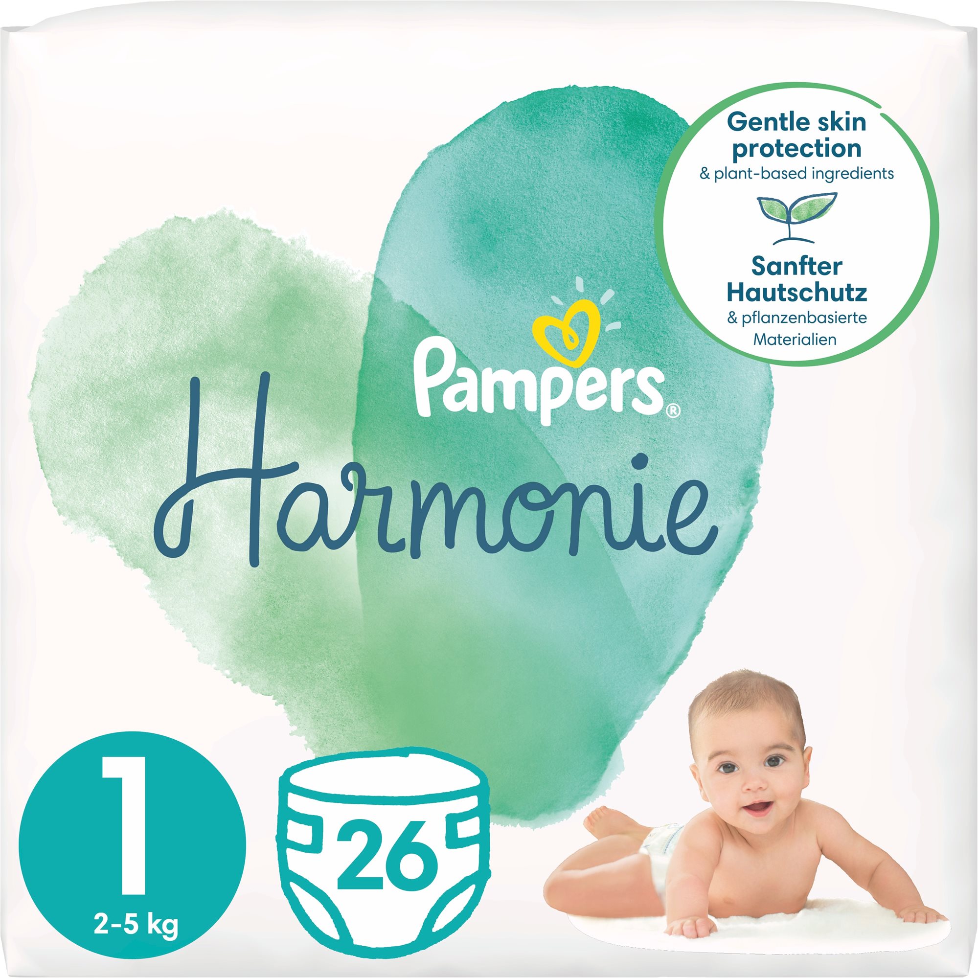 PAMPERS Harmonie vel. 1 (26 ks) Jednorázové pleny