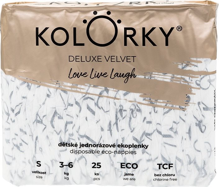 KOLORKY DELUXE VELVET veľ. S (25 ks) Eko plienky