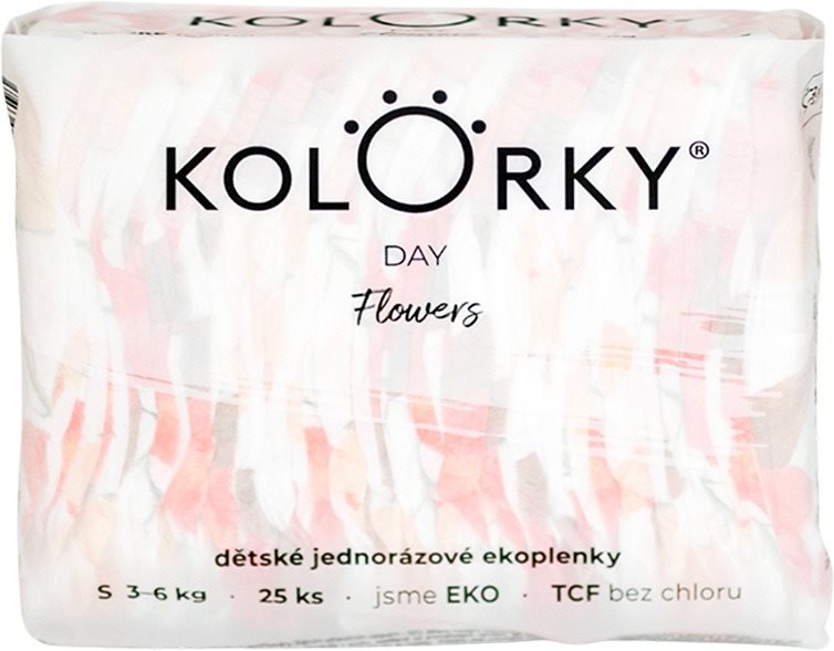 KOLORKY DAY Kvety veľ. S (25 ks) Eko plienky