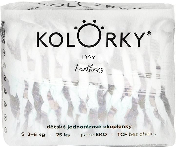 KOLORKY DAY Perie veľ. S (25 ks) Eko plienky