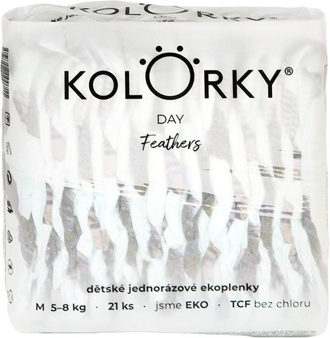KOLORKY DAY Perie veľ. M (21 ks) Eko plienky