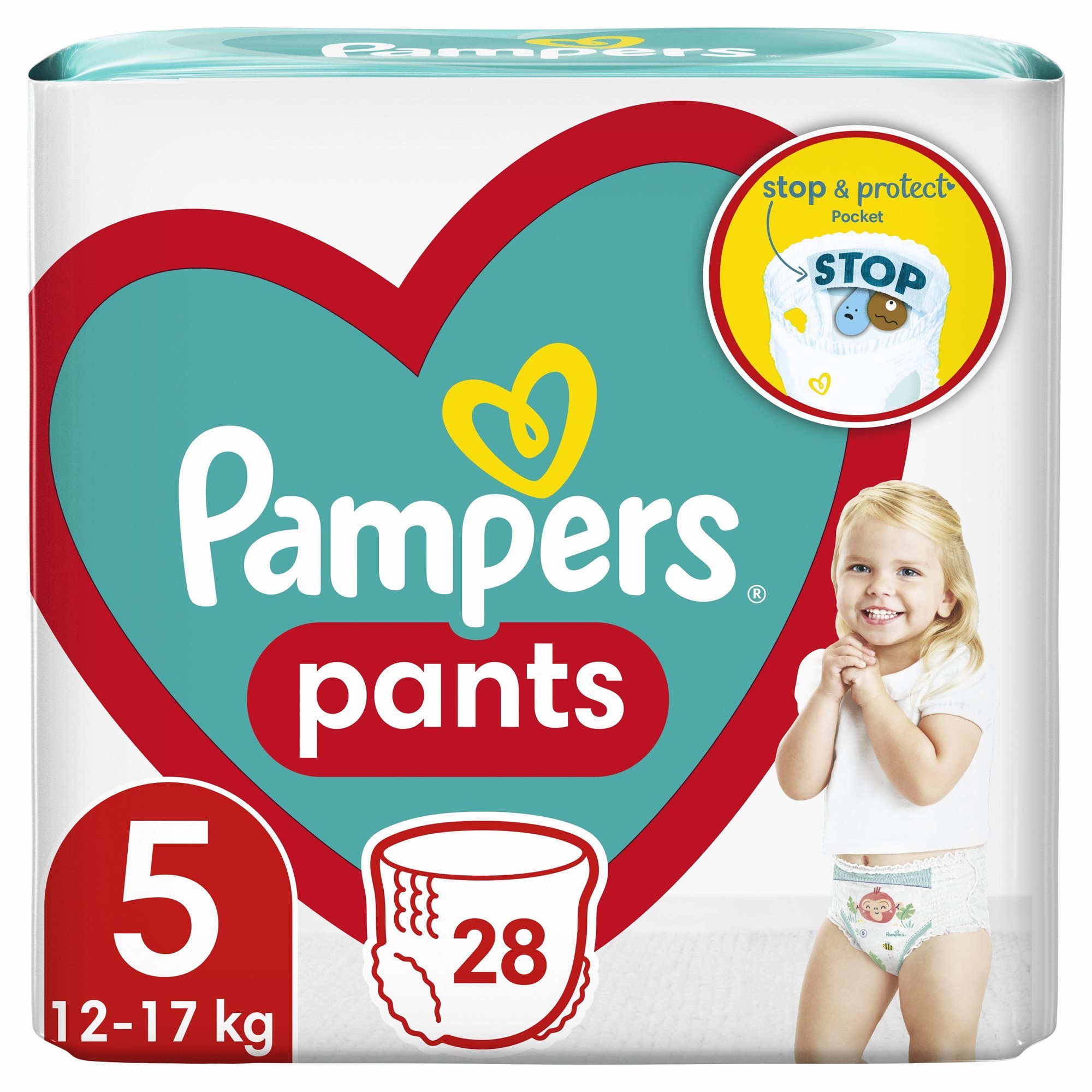 PAMPERS Pants veľ. 5 (28 ks) Plienkové nohavičky