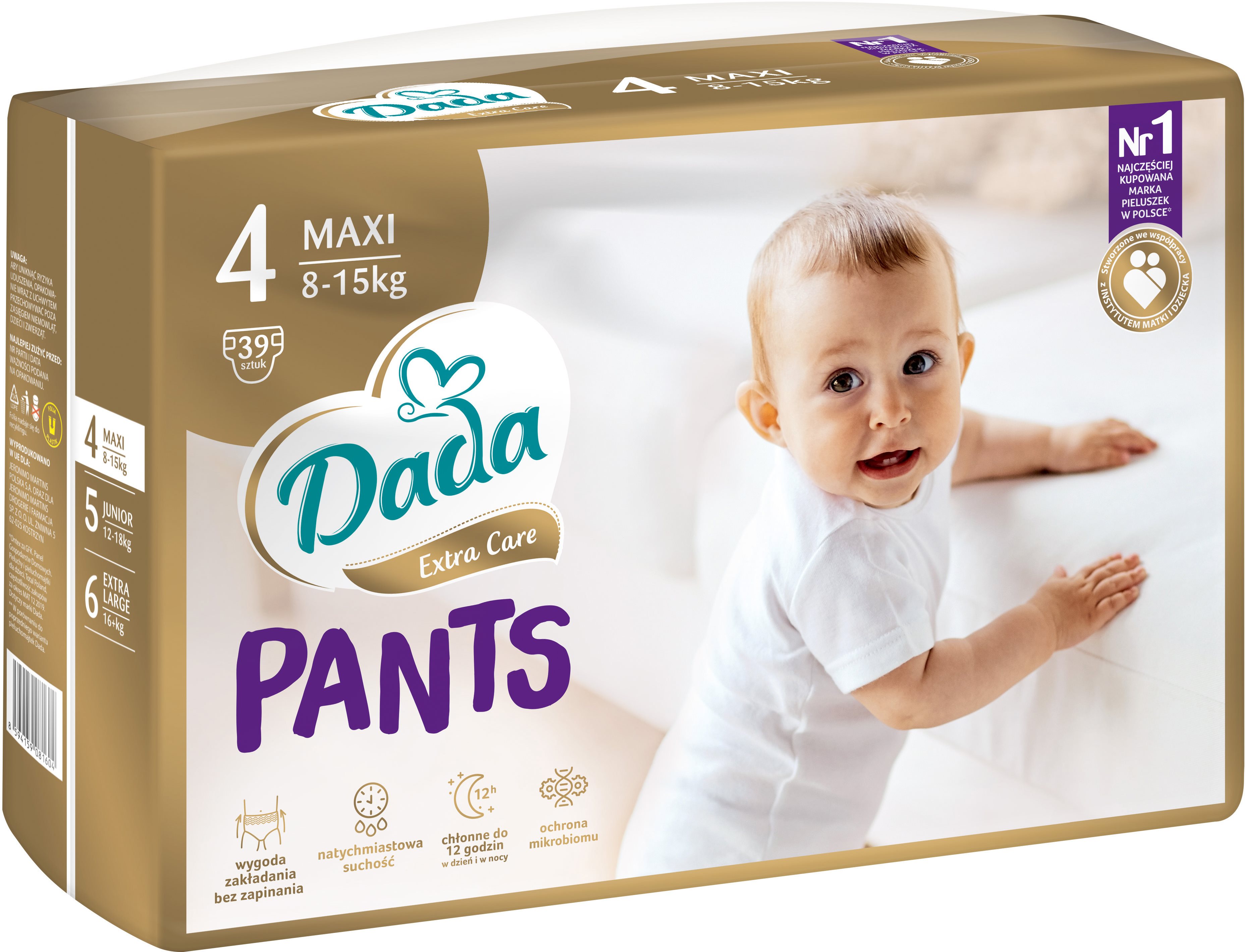 DADA Pants Extra Care veľ. 4 Maxi (39 ks) Plienkové nohavičky