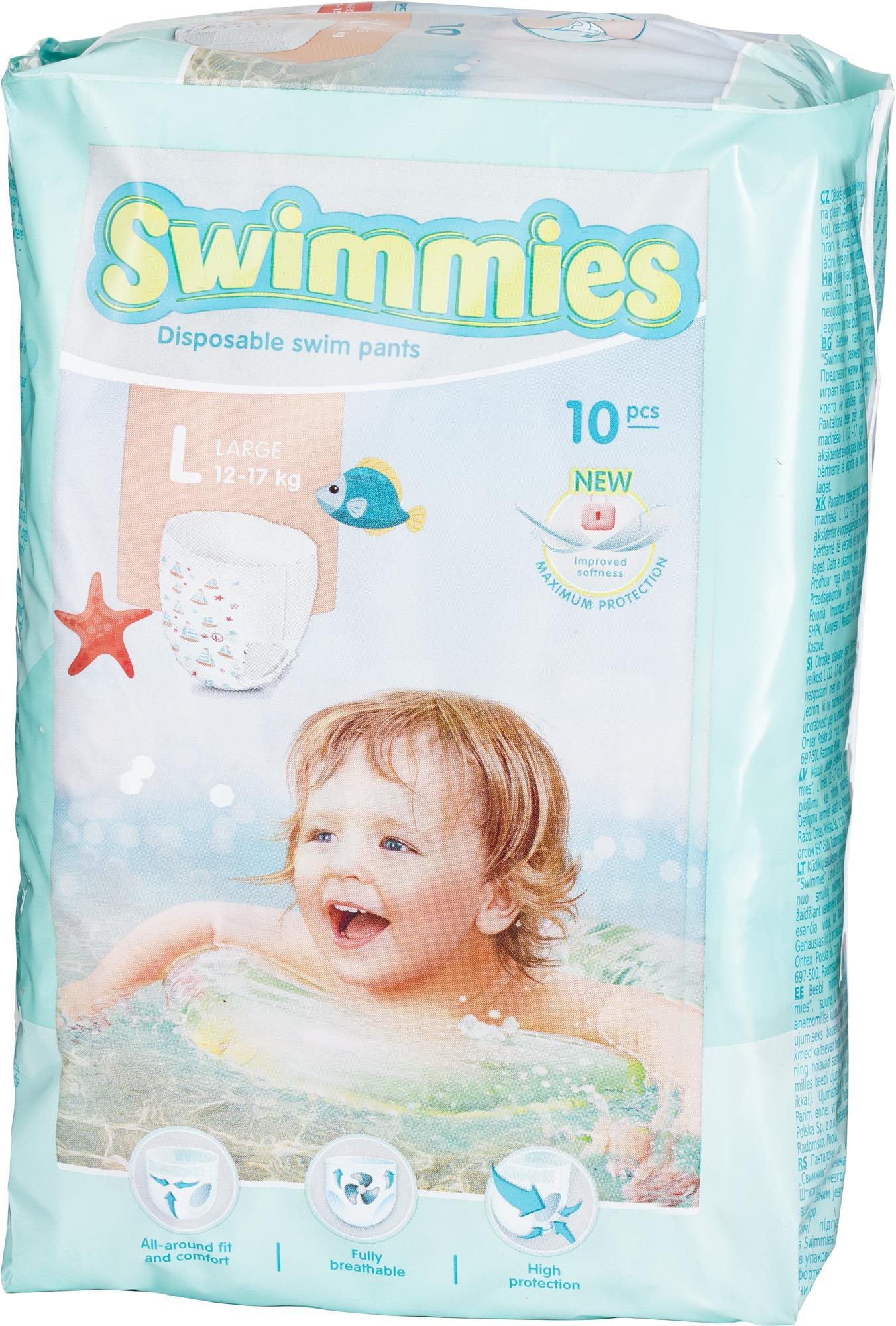 SWIMMIES úszópelenka, L méret (10 db) Úszópelenka