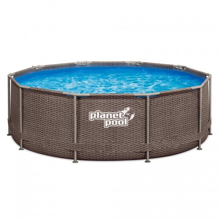 PLANET POOL Bazén Frame, ratan, 366 × 99 cm Bazén