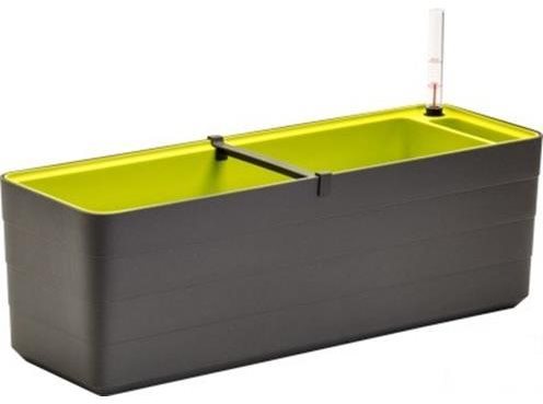 Plastia samozavlažovací kvetináč Berberis 60, antracit + zelená...