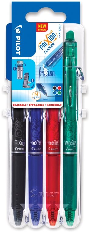 PILOT FriXion Clicker 07 / 0.35 mm, Set2Go BASIC Gumovací pero