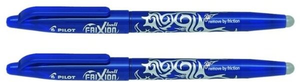 PILOT FriXion Ball 07 / 0,35 mm, modré – balenie 2 ks Gumovacie pero