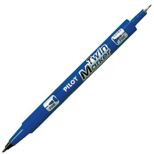 PILOT TwinMarker BeGreen, PM, modrý Popisovač