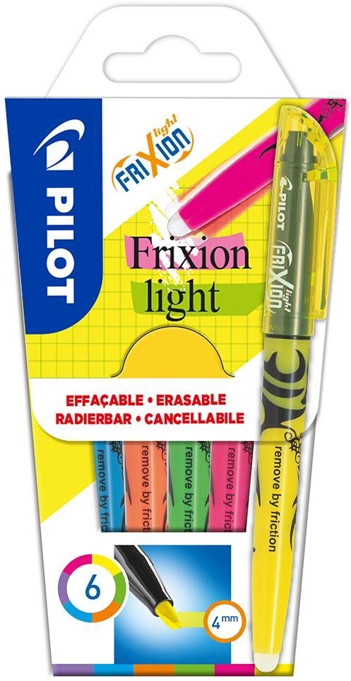 PILOT FriXion Light 1.0 - 3.3 mm, sada 6 barev Zvýrazňovač