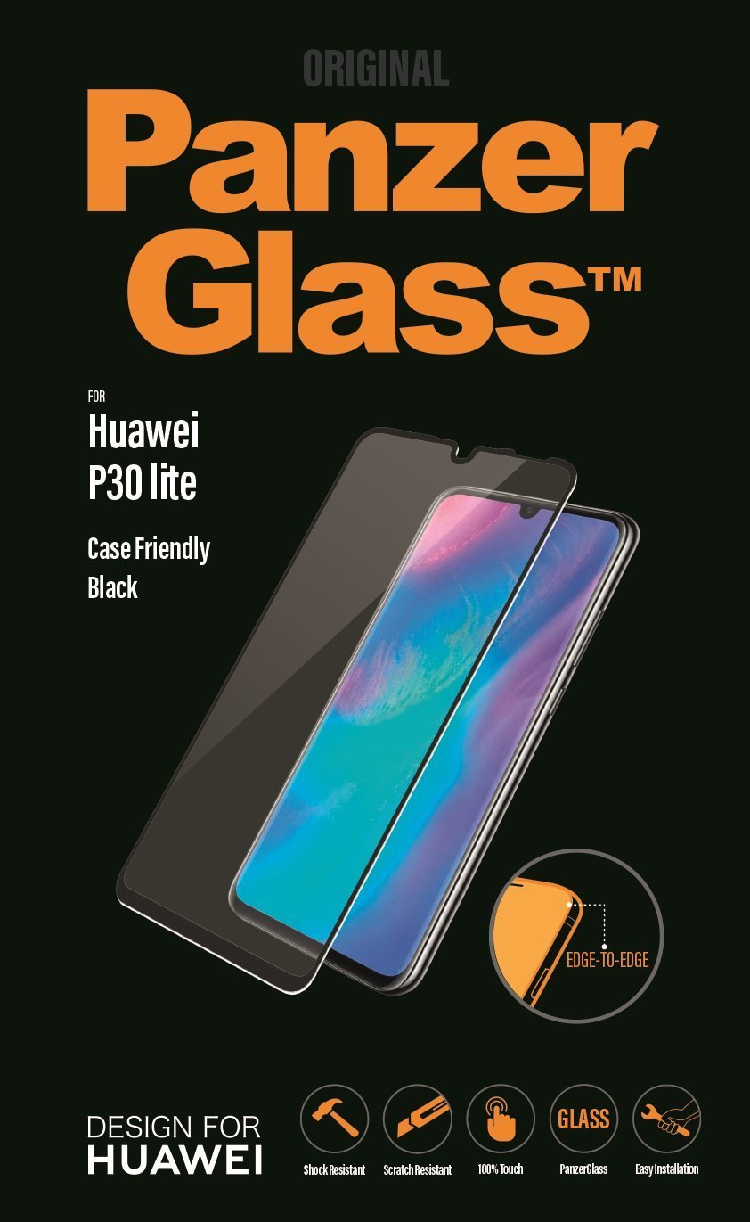 PanzerGlass Edge-to-Edge for Huawei P30 lite Black Glass Screen...