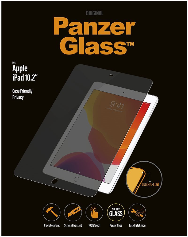 PanzerGlass Edge-to-Edge Privacy for Apple iPad 10.2" (2019/2020),...