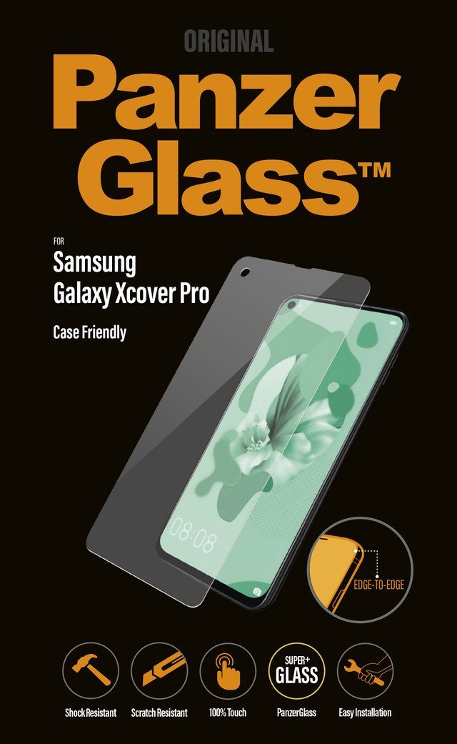 PanzerGlass Edge-to-Edge for Samsung Galaxy Xcover Pro, Clear Glass...