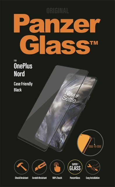 PanzerGlass Edge-to-Edge for OnePlus Nord, Black Glass Screen...