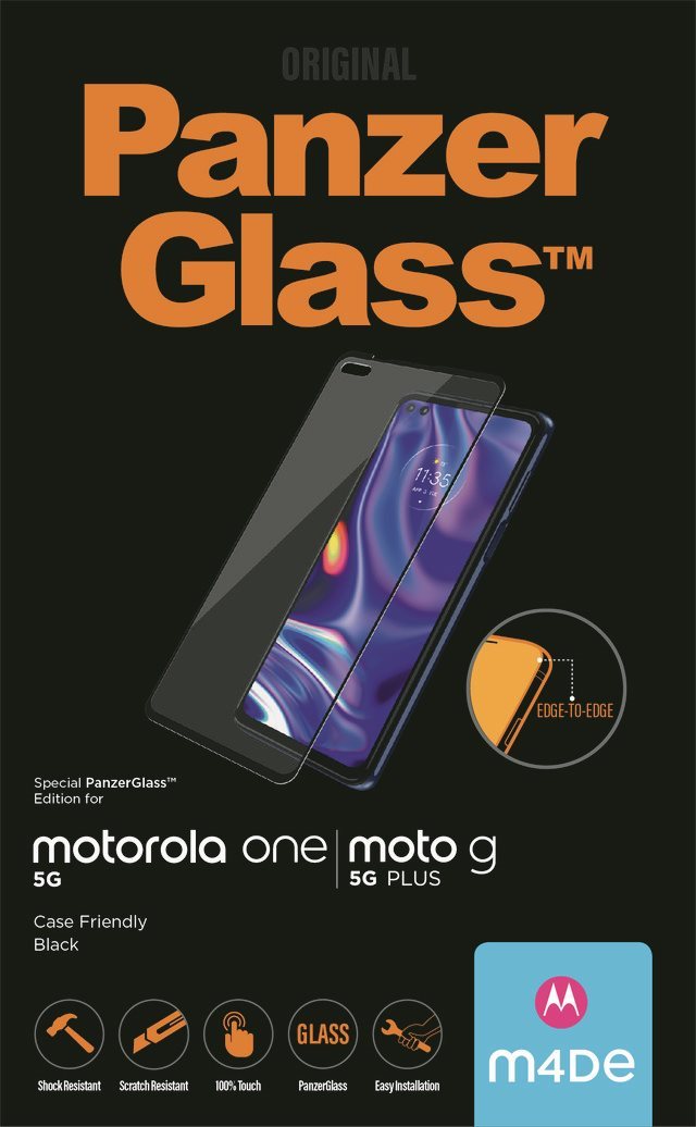 PanzerGlass Edge-to-Edge pro Motorola One 5G/Moto G 5G Plus Black...