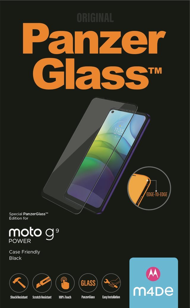 PanzerGlass Edge-to-Edge for Motorola Moto G9 Power Black Glass...
