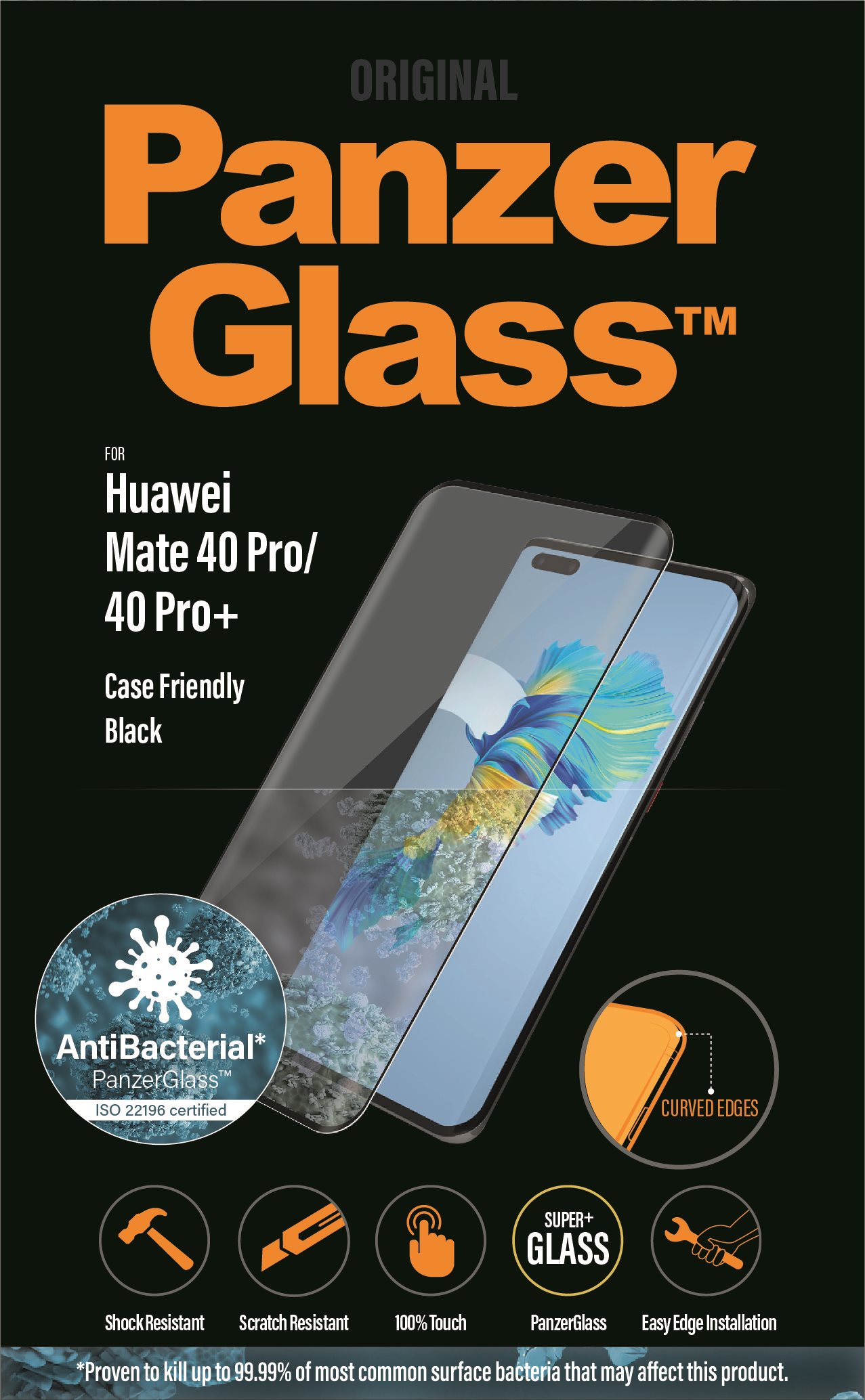PanzerGlass Premium Antibacterial for Huawei Mate 40 Pro/40 Pro+...