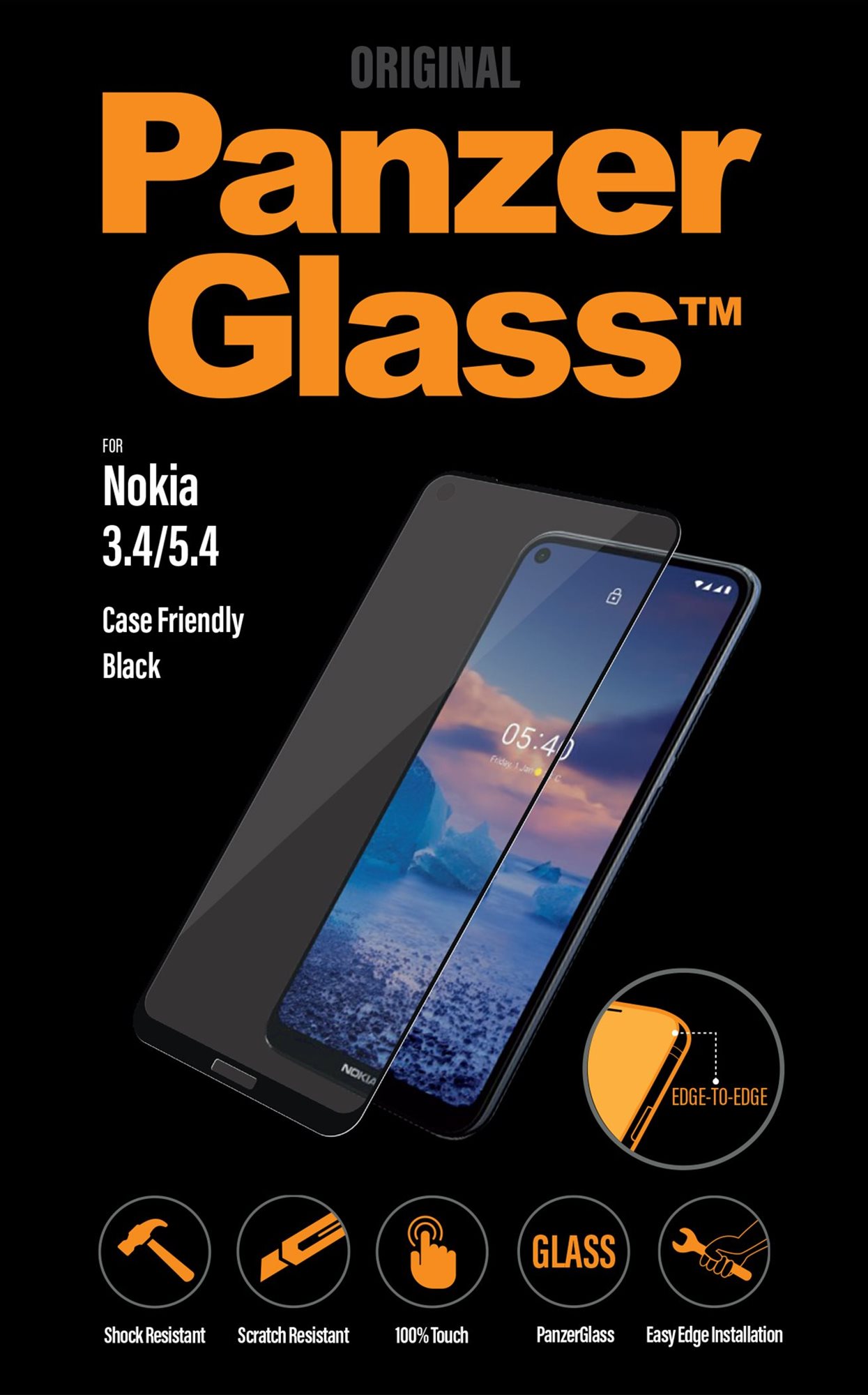 PanzerGlass Edge-to-Edge pro Nokia 3.4/5.4 Glass Screen Protector