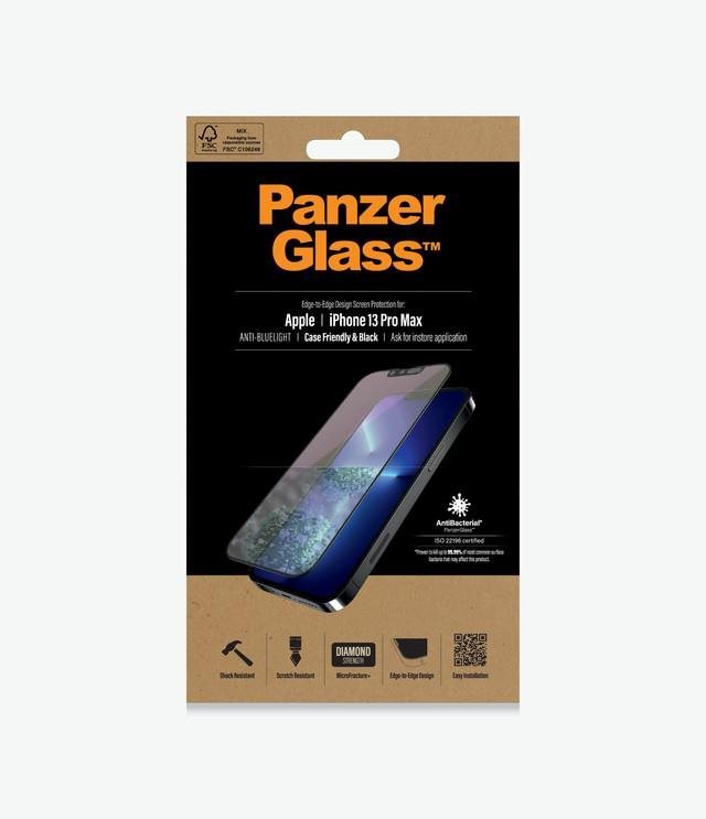 PanzerGlass Apple iPhone 13 Pro Max avec Anti-Bluelight Verre trempé