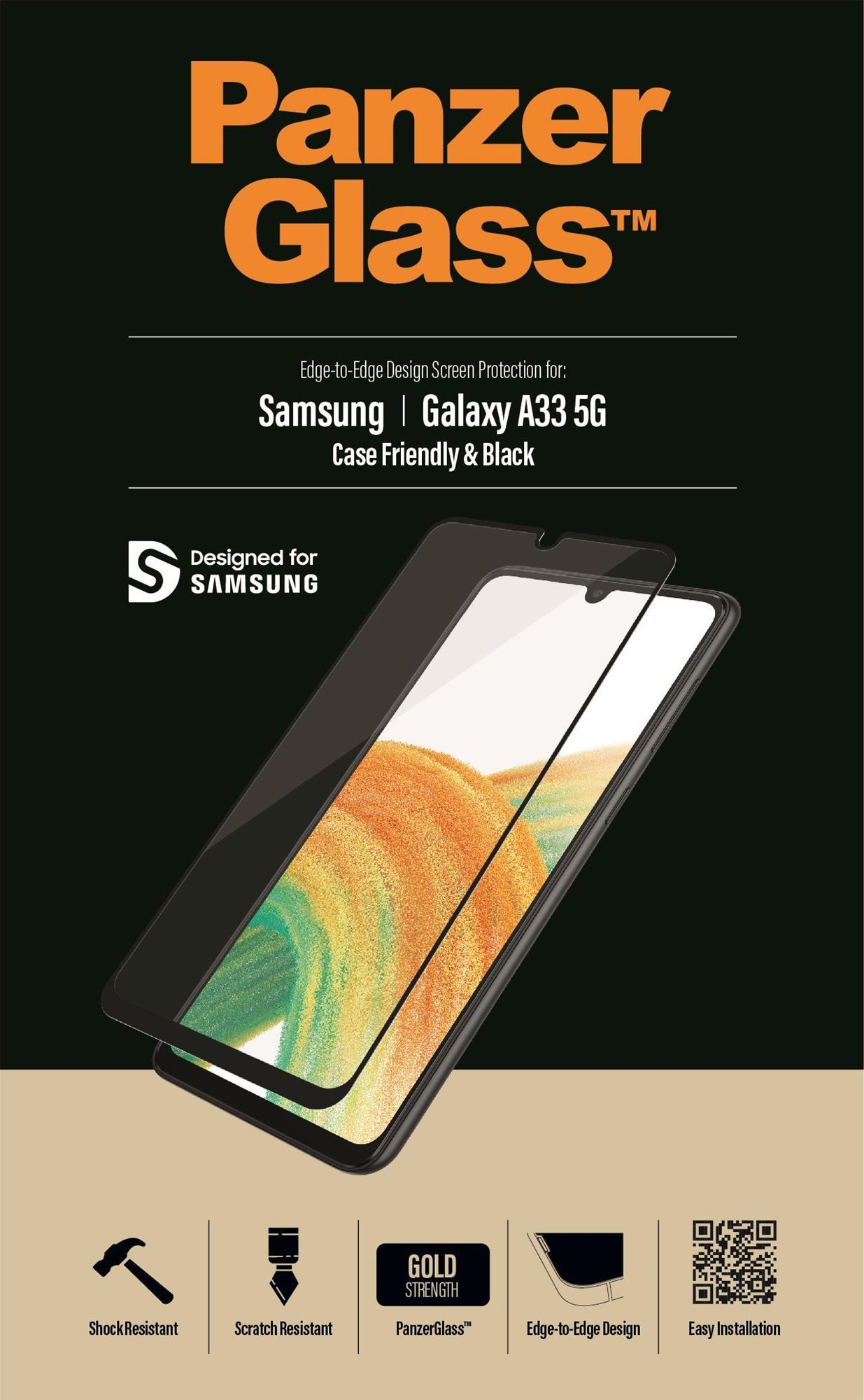 PanzerGlass für Samsung Galaxy A33 5G Schutzglas