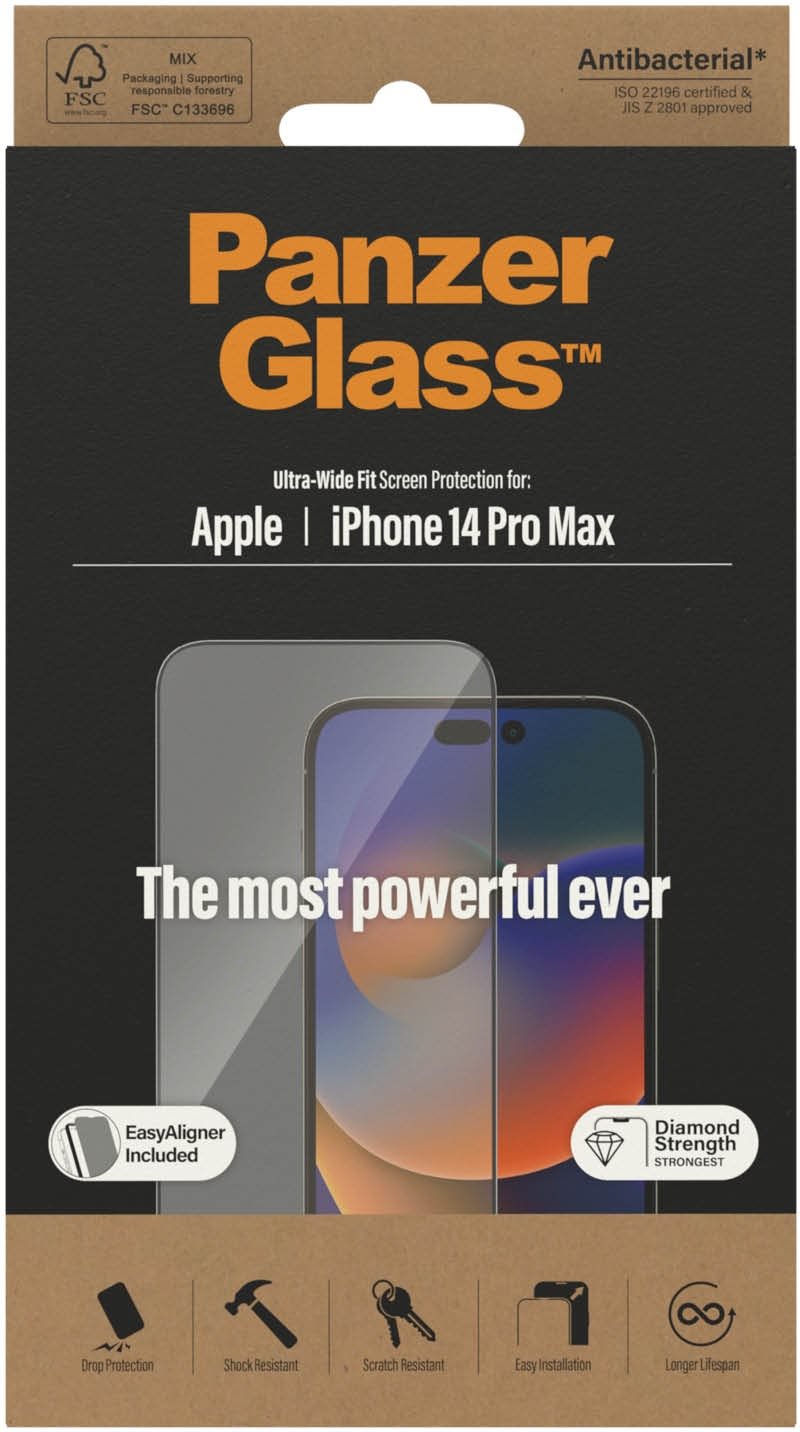 PanzerGlass Apple iPhone 14 Pro Max mit Einbaurahmen Schutzglas