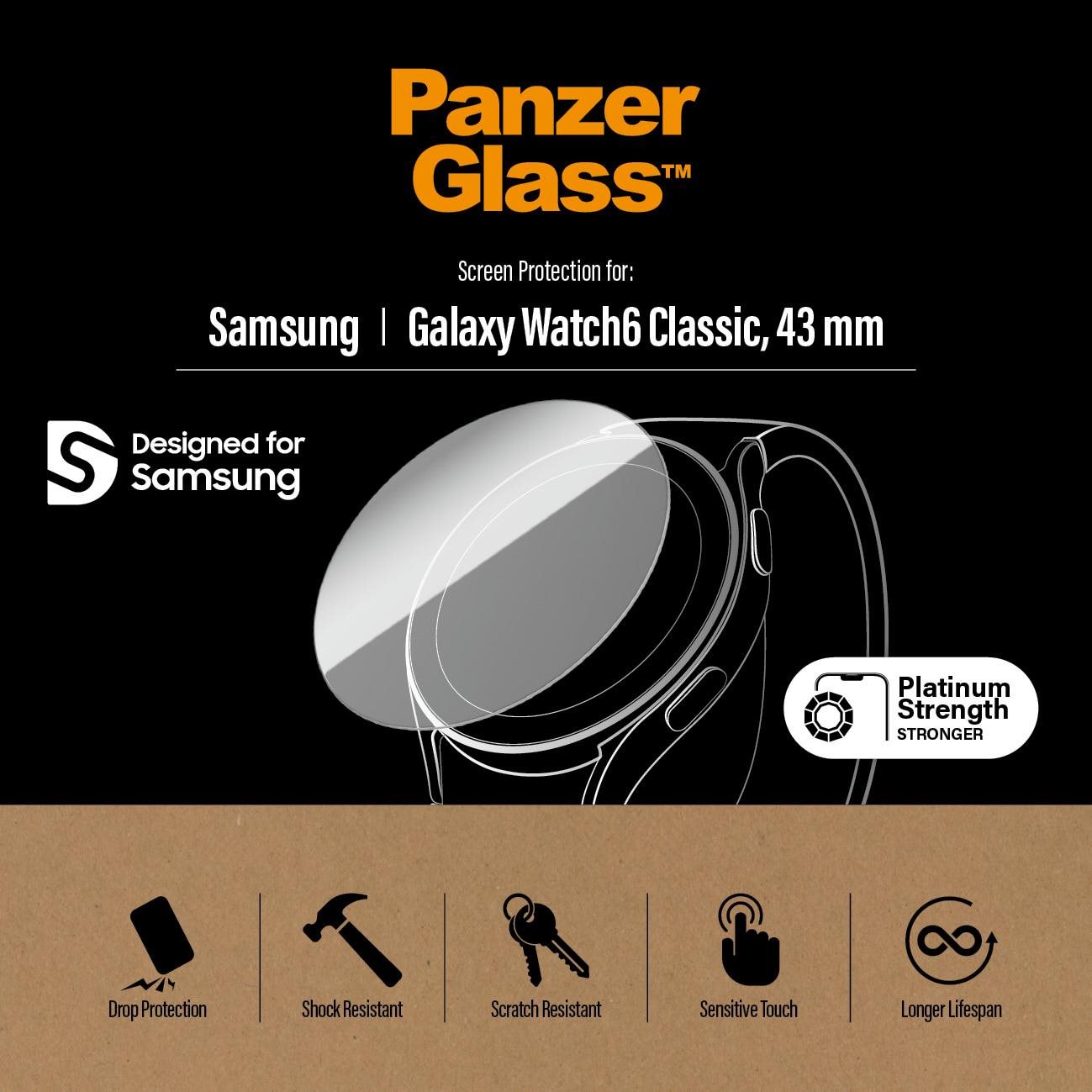PanzerGlass Samsung Galaxy Watch6 Classic üvegfólia - 43mm Üvegfólia